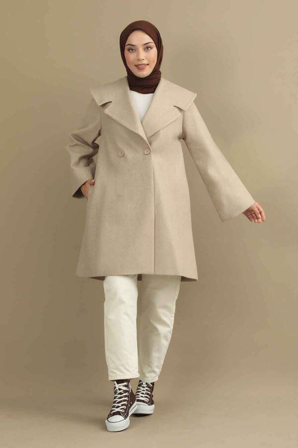 Oversize Cachet Coat Stone 