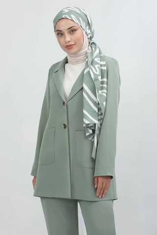 Oversize Ceket Pantolon Takım Mint - 7