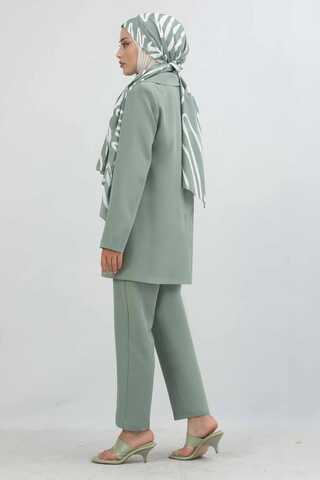 Oversize Ceket Pantolon Takım Mint - 8