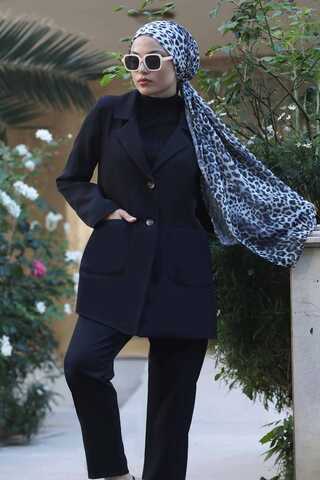 Oversize Ceket Pantolon Takım Siyah - 3