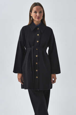 Oversize Denim Shirt Black - 4