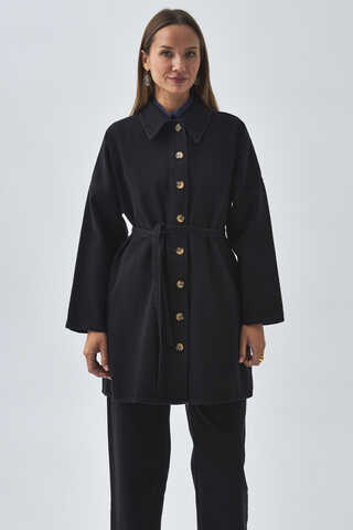 Oversize Denim Shirt Black - 1