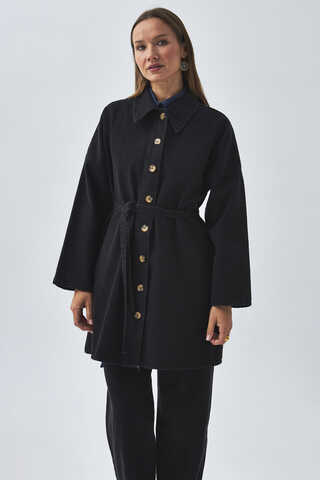 Oversize Denim Shirt Black - 12