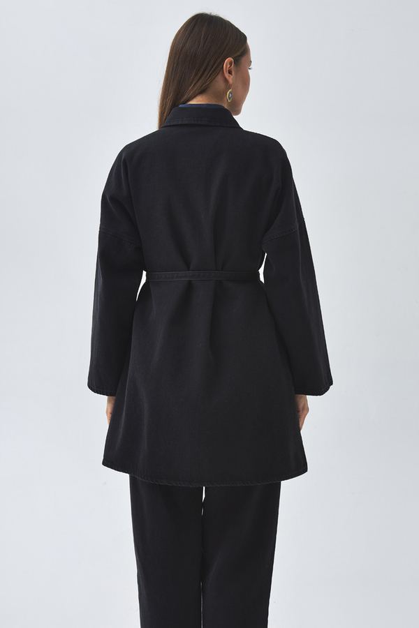 Oversize Denim Shirt Black - 13
