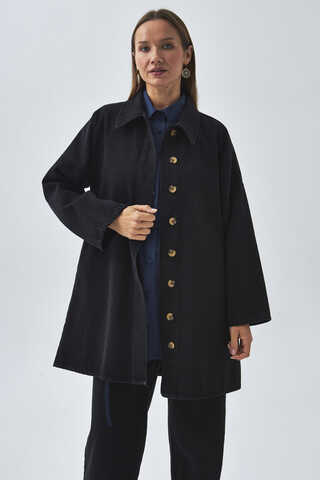 Oversize Denim Shirt Black - 3