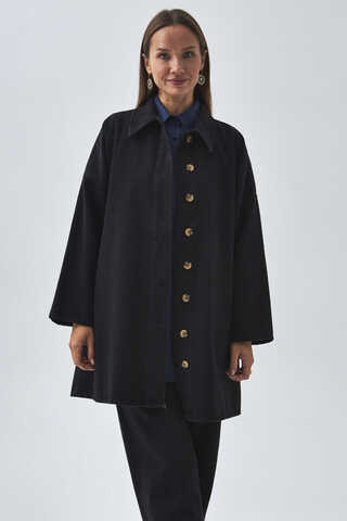 Oversize Denim Shirt Black - 6