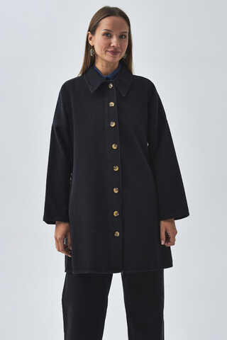 Oversize Denim Shirt Black - 8