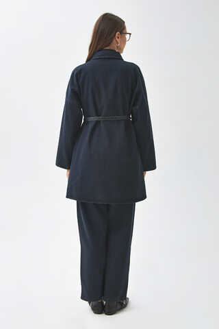 Oversize Denim Shirt Dark Blue - 15