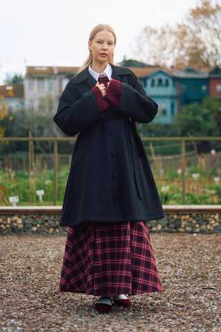 Oversize Drop-Shoulder Coat Black - 4