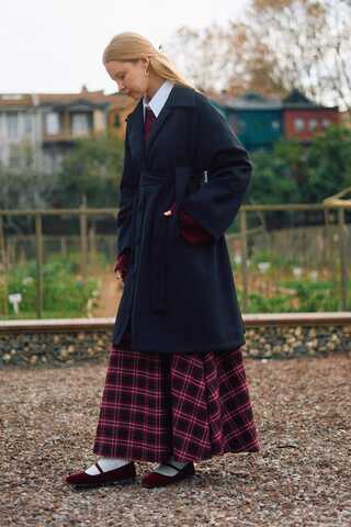 Oversize Drop-Shoulder Coat Black - 6