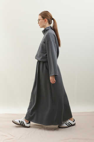 Oversize Etekli Spor Takım Antrasit - 6