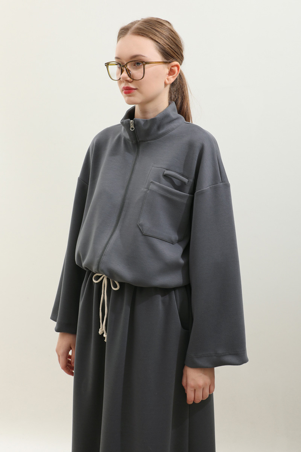 Oversize Etekli Spor Takım Antrasit - 7