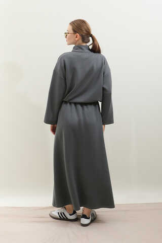 Oversize Etekli Spor Takım Antrasit - 9