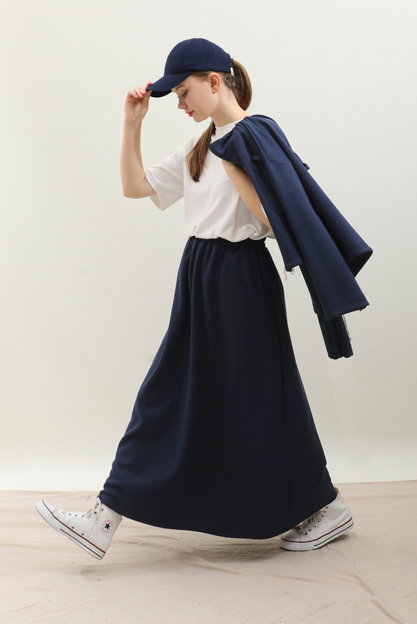 Oversize Etekli Spor Takım Lacivert - 4