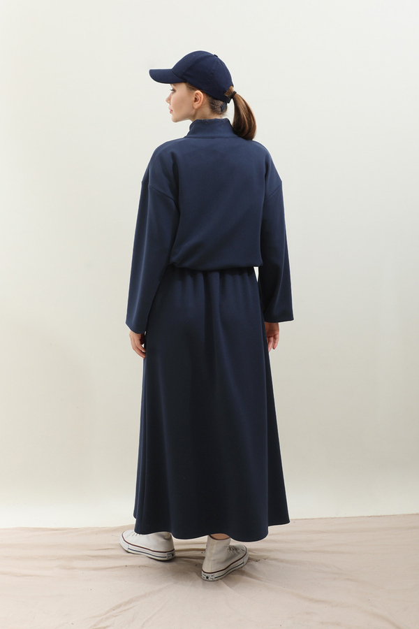 Oversize Etekli Spor Takım Lacivert - 11