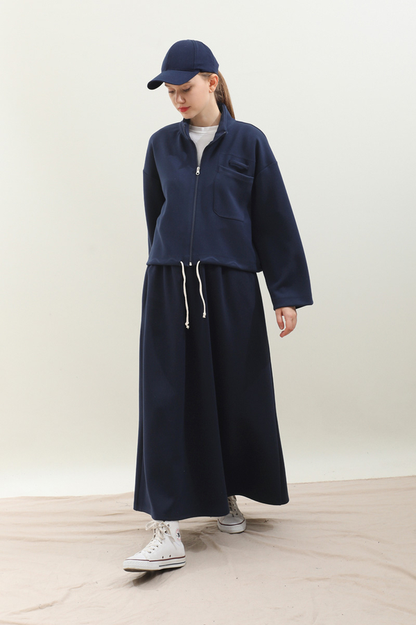 Oversize Etekli Spor Takım Lacivert - 6