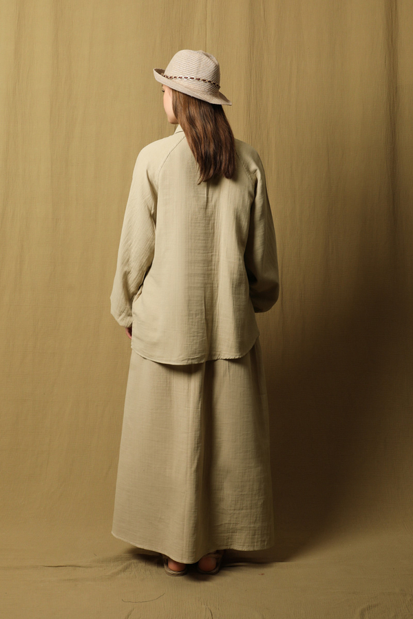 Oversıze Gömlek Etek Takım Taş - 6