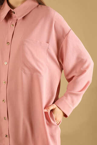 Oversize Gömlek Pudra - 5
