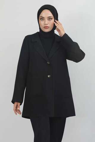 Oversize Jacket Pants Set Black - 7