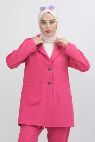 Oversize Jacket Pants Set Fuchsia - 7