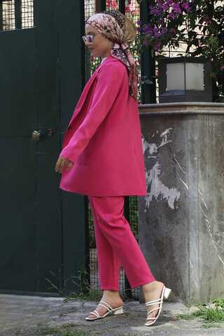 Oversize Jacket Pants Set Fuchsia - 3