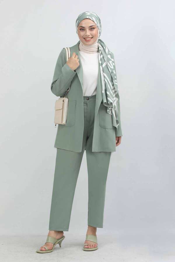 Oversize Jacket Pants Set Mint - 4