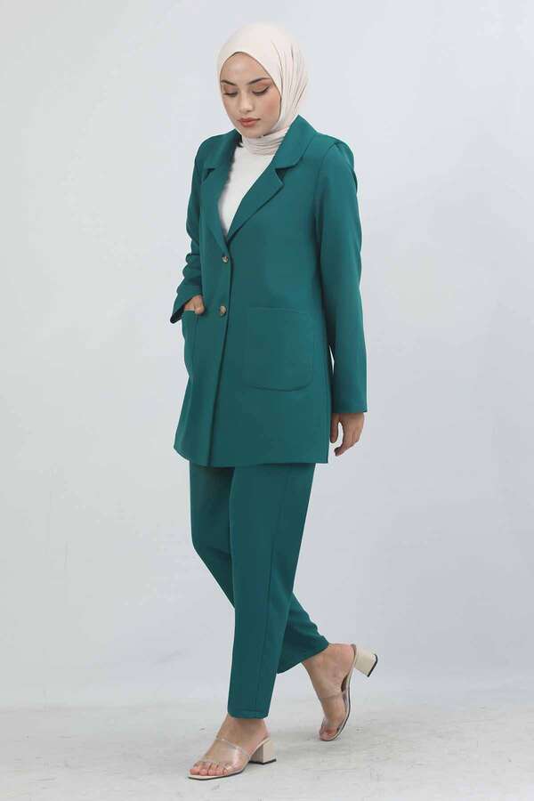 Oversize Jacket Pants Set Oil - 4