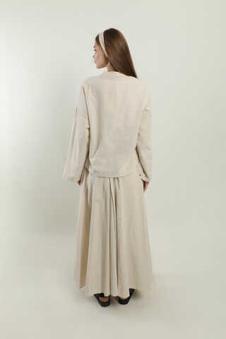 Oversıze Keten Etek Takım Taş - 6