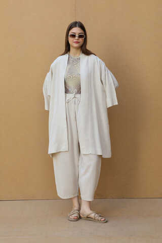 Oversıze Keten Takım Taş - 2