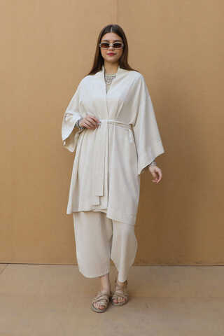 Oversıze Keten Takım Taş - 3