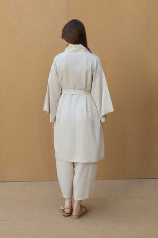 Oversıze Keten Takım Taş - 9