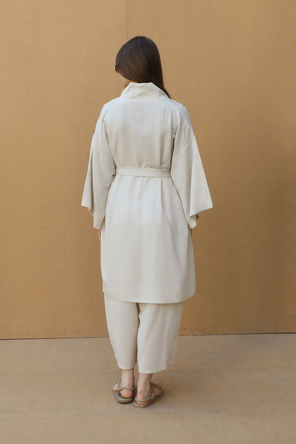 Oversıze Keten Takım Taş - 9