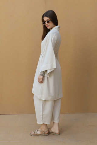 Oversıze Keten Takım Taş - 8