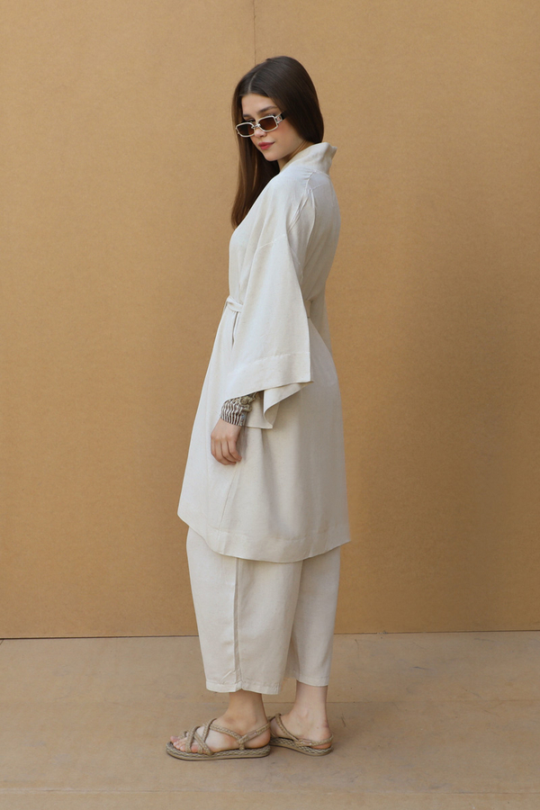 Oversıze Keten Takım Taş - 8