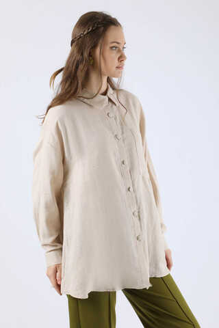Oversize Muslin Shirt Bone - 2