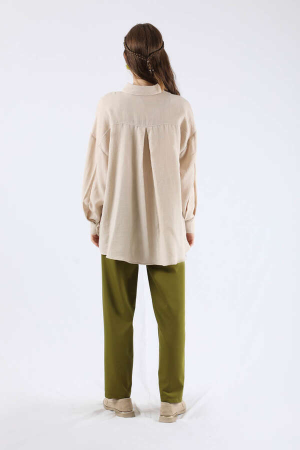 Oversize Muslin Shirt Bone - 4