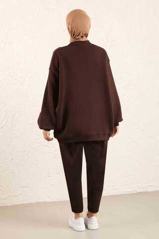 Oversize Plain Sweat Brown - 10