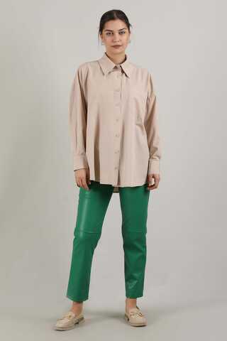 Oversize Pocket Shirt Cream - 1