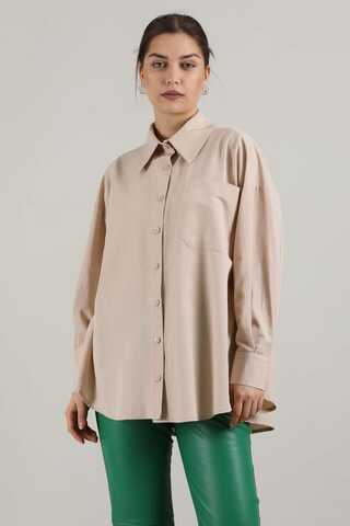 Oversize Pocket Shirt Cream - 2