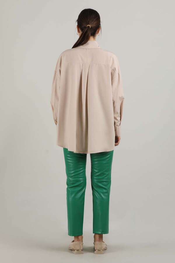 Oversize Pocket Shirt Cream - 5