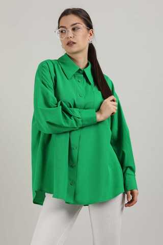 Oversize Pocket Shirt Green - 2