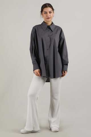 Oversize Pocket Shirt Smoked - 1