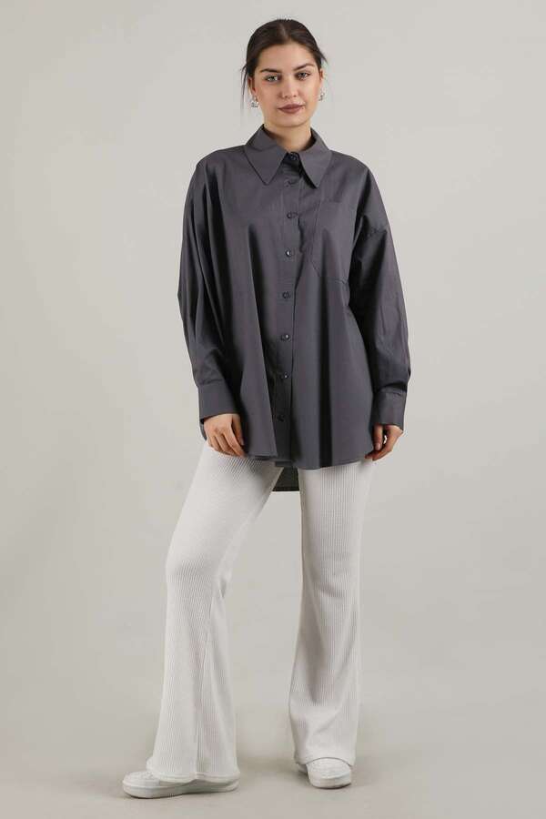 Oversize Pocket Shirt Smoked - 1