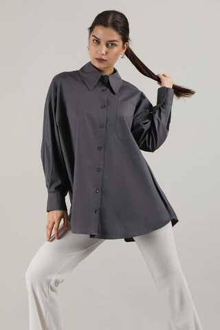 Oversize Pocket Shirt Smoked - 2