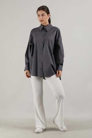 Oversize Pocket Shirt Smoked - 3