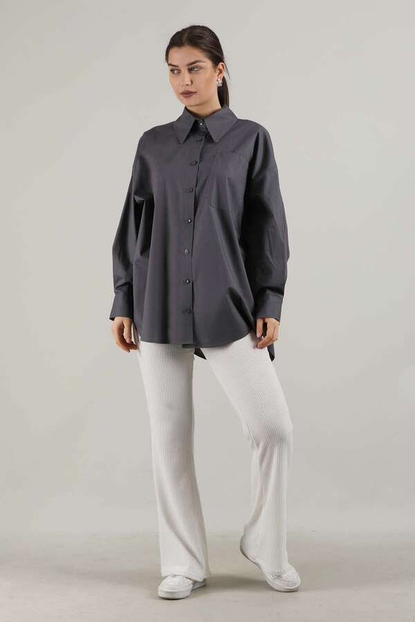 Oversize Pocket Shirt Smoked - 3