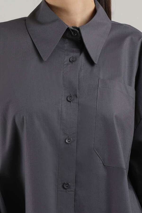 Oversize Pocket Shirt Smoked - 4