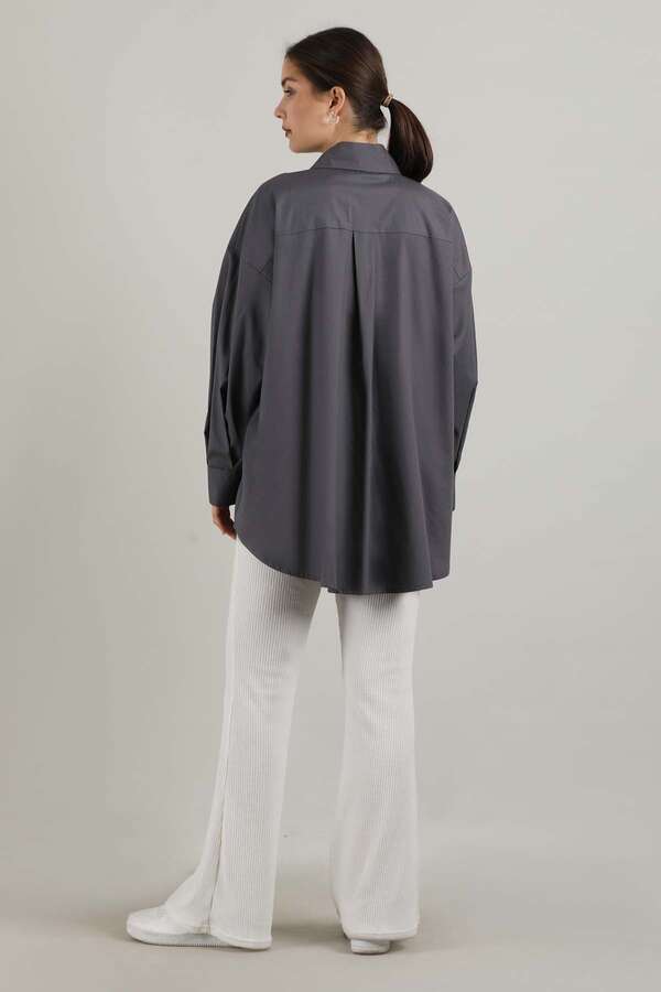 Oversize Pocket Shirt Smoked - 5