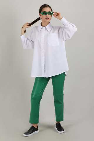 Oversize Pocket Shirt White - 1