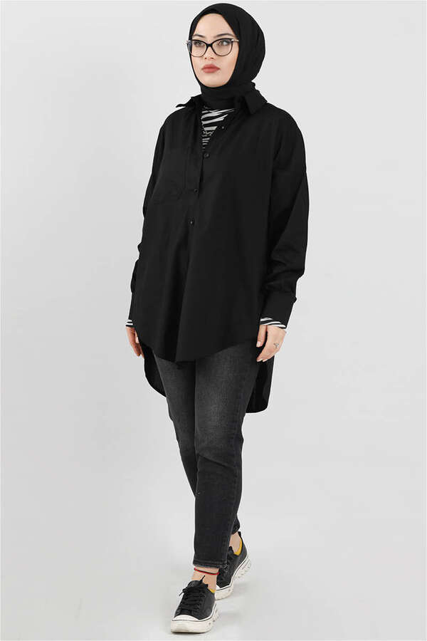Oversize Shirt Black - 4